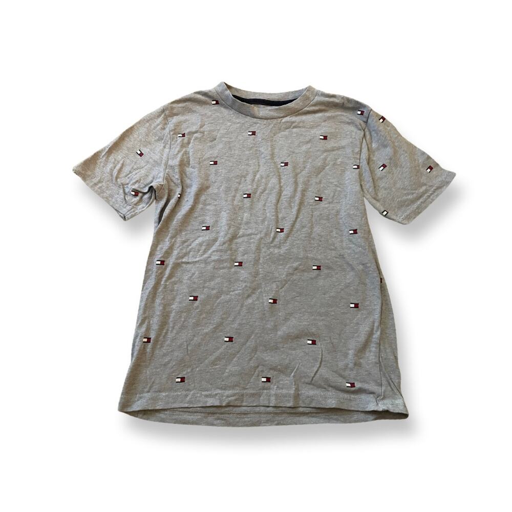 Tommy Hilfiger Gray Logo Kids Shirt Size 8/10